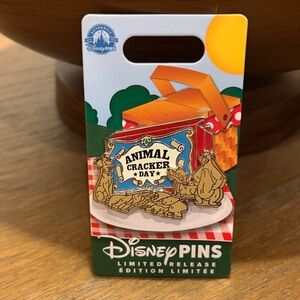 Disney Animal Cracker Day Pin - Red and Gold